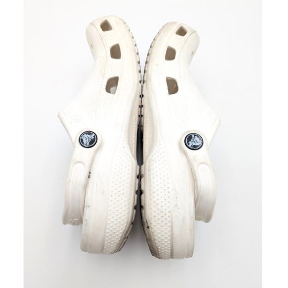 Crocs Classic Clogs Ankle Strap Round Toe Slip On Shoes Kids White Size J6 EU22 - Picture 5 of 10